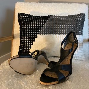 Nine West Black Strappy Heel, Size 7.5